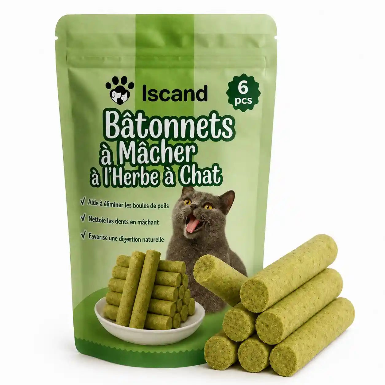 Bâtonnets à Mâcher à l'Herbe à Chat
