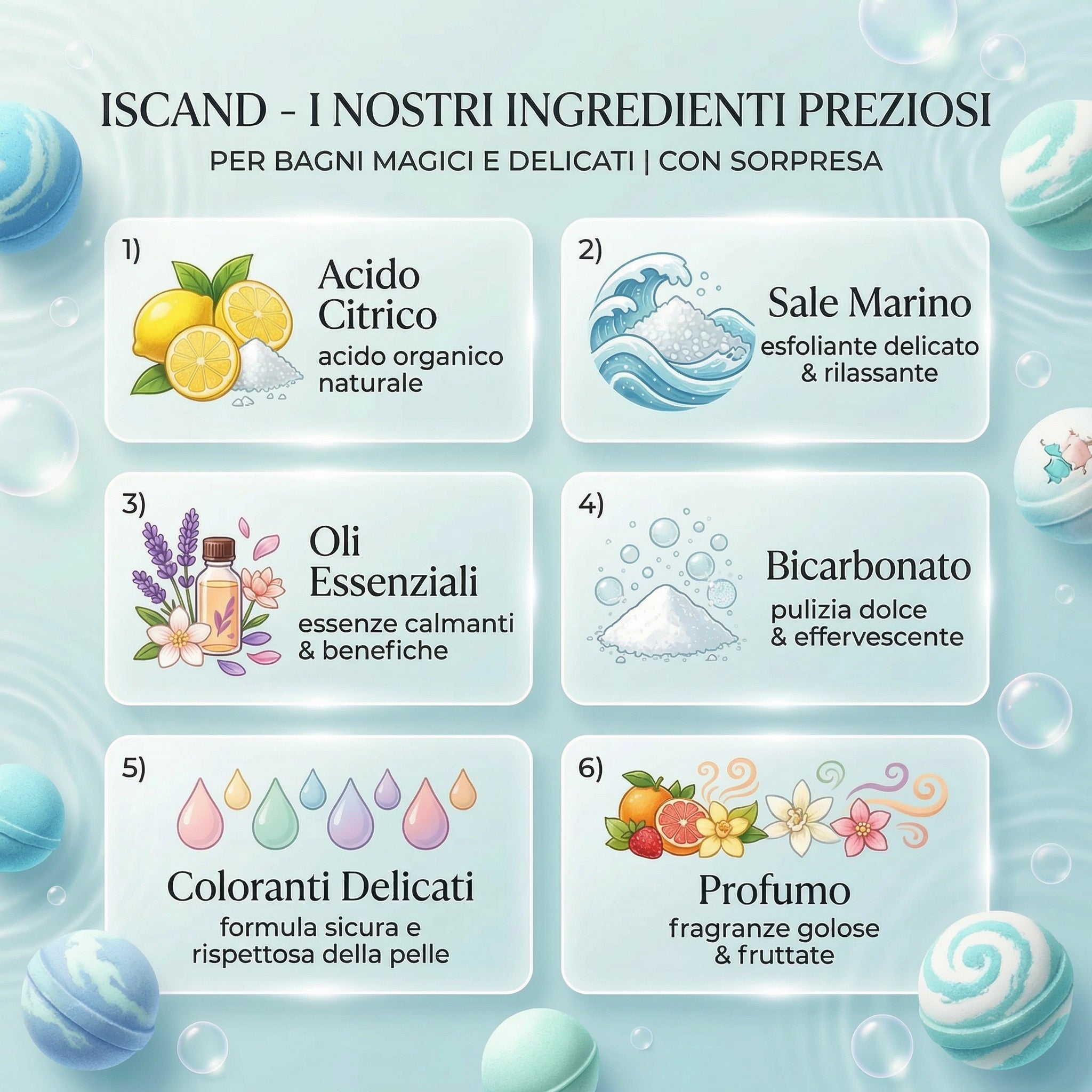 Bomba da Bagno Magica ISCAND con Sorpresa Inclusa🎁